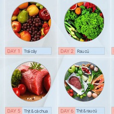 Thực đơn giảm cân 7 ngày